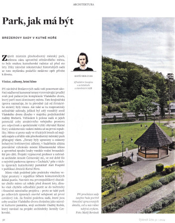 PARK, JAK MÁ BÝT | Časopis ECHO č.31 2024.